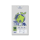 【送料無料】シモジマ HEIKO ゴミ袋 LD#035 半透明 70L #006604821 1セット(300枚:10枚×30パック)