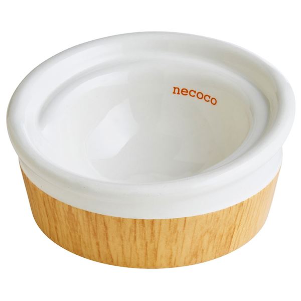 【送料無料】（まとめ）necoco 食べやすい 木目調 陶器食器 ドライフード向き【×3セット】 (犬猫用品/食器) ホビー・エトセトラ ペット その他のペット レビュー投稿で次回使える2000円クーポン全員にプレゼント