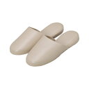 【送料無料】オーミケンシ 高周波レザースリッパ 10足組 5704-10 ベージュ 10足