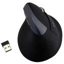 【送料無料】Digio2 無線 静音エルゴノミクスマウス 5ボタン/BlueLED MUS-RKF169NBK ブラック