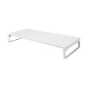 【送料無料】LIHIT LAB. 机上台 幅590mm キーボードサイズ 白 A-7332-0-WH