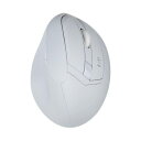 【送料無料】ナカバヤシ 無線静音5ボタン BlueLEDエルゴノミクスマウス ホワイト MUS-RKF179NW 1個