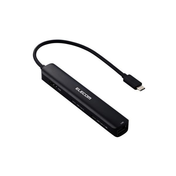 【送料無料】エレコム ドッキングステーション スリムタイプ 6in1 ブラック DST-C30BK