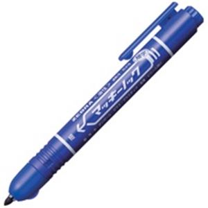 【送料無料】(業務用20セット) ZEBRA ゼブラ 油性ペン/マッキーノック 【細字/青】 ノック式 P-YYSS6-BL