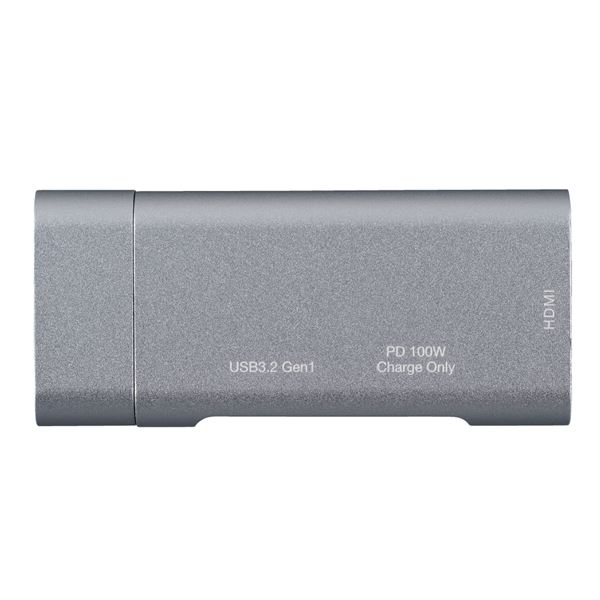 【送料無料】Digio2 USB Type-C ポケットサイズ ドッキングステーション PD対応 UD-C08SL シルバー