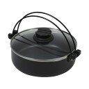 【送料無料】パール金属 おうち御膳 ふっ素加工IH対応ガラス蓋付すきやき鍋20cm HB-5856