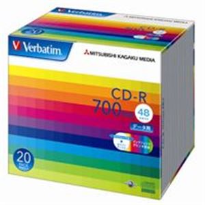【送料無料】三菱化学メディア CD-R ＜700MB＞ SR80SP20V1 20枚 AV・デジモノ パソコン・周辺機器 DVDケース・CDケース・Blu-rayケース レビュー投稿で次回使える2000円クーポン全員にプレゼント