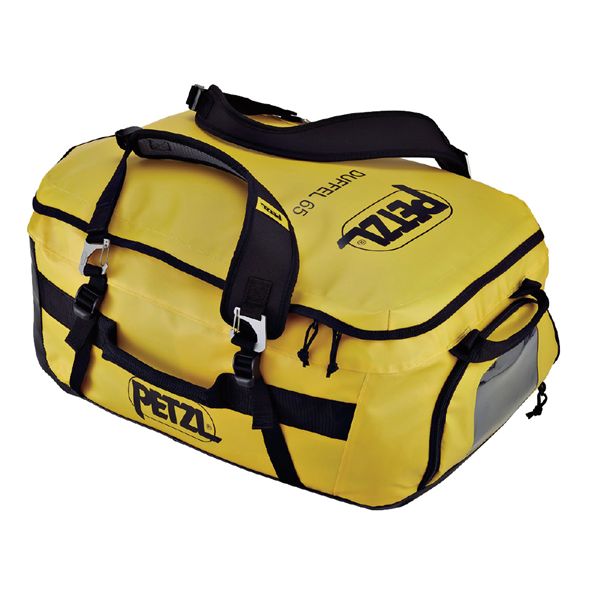 【送料無料】PETZL ぺツル 中型キャリーバック ダッフル 65L イエロー S045AA00