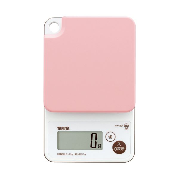 【送料無料】（まとめ） タニタ 洗えるクッキングスケール ピンクKW-201-PK 1台 【×3セット】