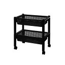 【送料無料】不動技研 パイプハンガーワゴン 45 ブラック F-2456