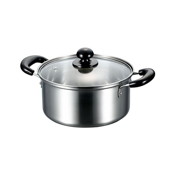 【送料無料】クレール 両手鍋 20cm シンプルで使いやすいキッチンウェア CLP-20W