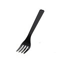 【送料無料】シモジマHEIKO プラスチックフォーク 16cm 黒 単袋 #004513024 1セット(1000本:100本×10パック)
