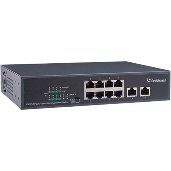 【送料無料】GeoVision 10/100/1000M PoE+対応 (15.4W 供給 / 1 PoE port)(最長250m / 転送速度10Mbps) 8ポートスイッチングハブ 1年保証 GV-APOE0810-V2T1 AV・デジモノ パソコン・周辺機器 ハブ レビュー投稿で次回使える2000円クーポン全員にプレゼント