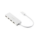 【送料無料】エレコム USB Type-C 4ポートUSB2.0ハブ 15cm ホワイト U2HC-H040WH