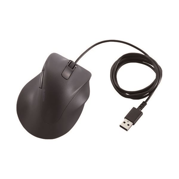 【送料無料】エレコム 静音有線マウスL M-XGL30UBSKBK