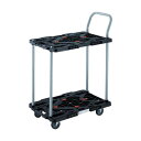 【送料無料】TRUSCO2段式ルートバン 600×400 ハンドル付 4輪自在 白 MPK-6024J-W 1台 組立式