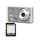 【送料無料】コンパクトデジタルカメラ JOY510FESWH + 8GB SDHCメモリカード 1セット(2)