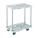 【送料無料】TRUSCO2段式ルートバン 600×400 ハンドル無 S付 黒 MPK-6020S-BK 1台 組立式