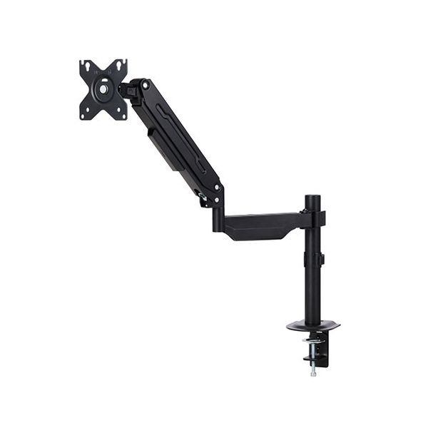 【送料無料】エレコム ガススプリング式モニターアーム（シングルアーム1画面／支柱） ブラック DPA-SGP01BK