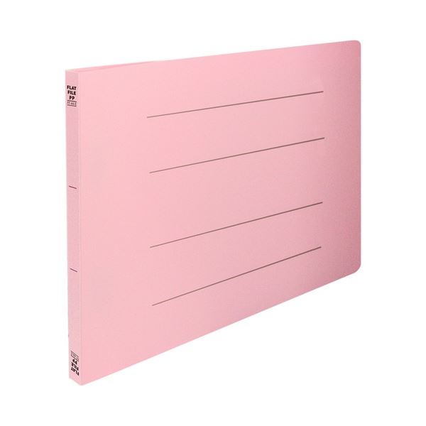 【送料無料】(まとめ) フラットファイルPP A4E ピンク FF-A4E-P 【×10セット】