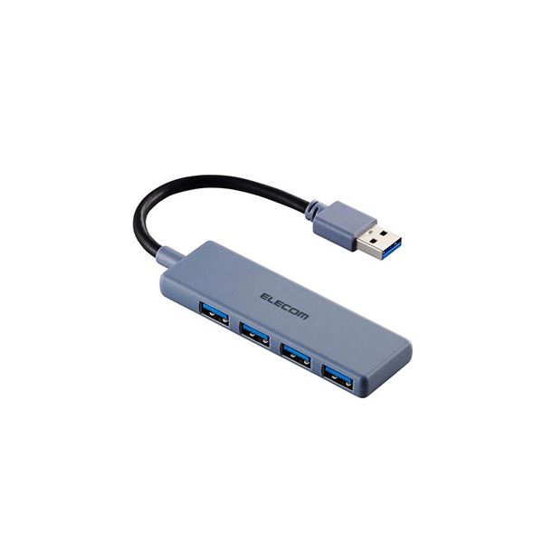 【送料無料】エレコム USB 5Gbpsハブ 4ポート ネイビー U3H-H040NV
