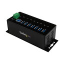 【送料無料】StarTech.com 7ポート産業用USB 3.0ハブ ESD(静電放電)機能対応 ブラック ST7300USBME1個
