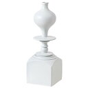 【送料無料】ドライ フラワーベース 花瓶 約幅8×奥行8×高さ23cm ホワイト 木製 天然木 水入れ不可 インテリア雑貨 オブジェ