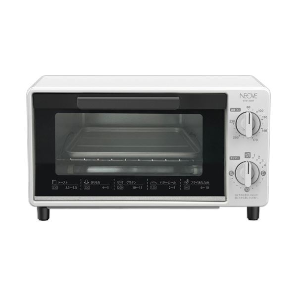 【送料無料】KNチヨダNEOVE 温度調節機能付きオーブントースター ホワイト NTM-A8WT 1台
