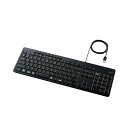 【送料無料】エレコム 有線静音フルキーボード TK-FCM114SKBK