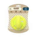【送料無料】(まとめ)ハウンズ クロスボール イエロー【×3セット】 (犬用玩具)