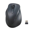 【送料無料】エレコム 静音2.4GHz無線マウス EX-G 5ボタン XLサイズ(左手用) ブラック M-XGXL31DBSKBK 1個