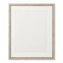 【送料無料】超軽量 水彩額 366P水彩額 F6 〔 410×318mm 〕グレー/ライトブルー 絵画 額 額縁 フレーム