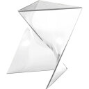 【送料無料】サイドテーブル クリア (約W40×D40×H43.5cm) 完成品
