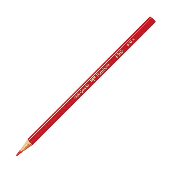 【送料無料】【1ダース（12本）×5セット】 トンボ鉛筆 赤鉛筆 8900V（朱色） Tombow-8900-VX5