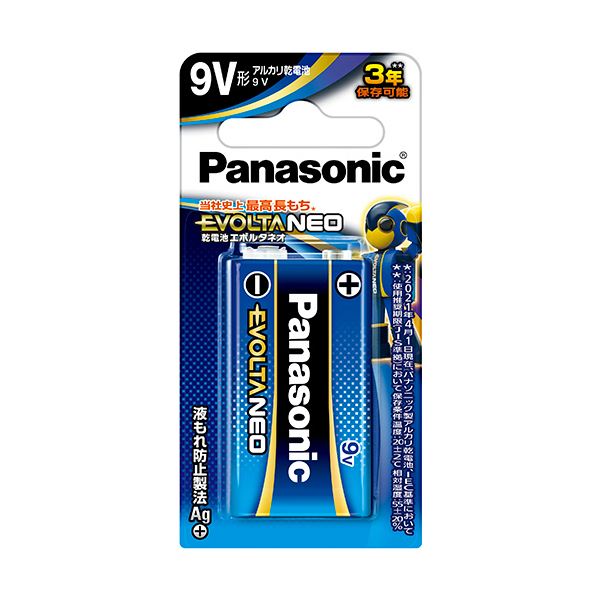 【送料無料】（まとめ） パナソニック アルカリ乾電池エボルタNEO 9V形 6LR61NJ／1B 1本 【×10セット】 家電 電池・充電池 レビュー投稿で次回使える2000円クーポン全員にプレゼント