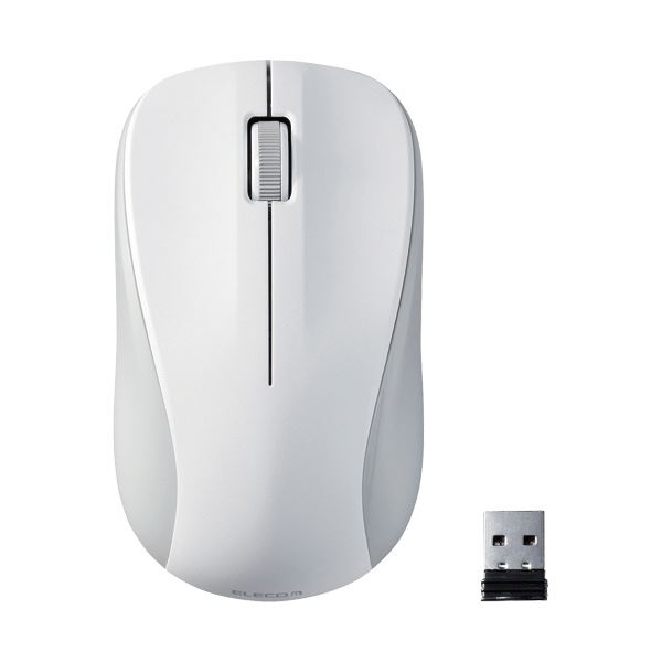 【送料無料】(まとめ)エレコム 簡易包装 無線IRマウスMサイズ ホワイト M-K6DRKWH/RS 1個【×3セット】