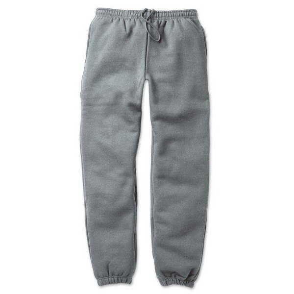 【送料無料】12.4oz ヘビーウェイト 裏起毛 パンツ Lサイズ ヘザーグレー 綿混 男女兼用 保温力抜群 肌触り良い スーパーヘビーウェイト