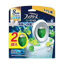 【送料無料】(まとめ) P&GファブリーズW消臭 トイレ用消臭剤+抗菌 クリスプ・ガーデン・リーフ 6.3mL 1パック(2個) 【×5セット】