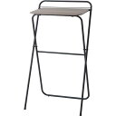 【送料無料】フォールディングハイデスク ブラック 約W64.5×D56×H116.5/107cm 完成品