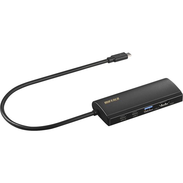 【送料無料】バッファロー USB Type-C接続 ドッキングステーション PD対応 HDMI出力 ブラック LUD-U3-C..