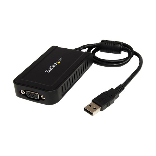 【送料無料】StarTech.com USB-VGA外付けマルチディスプレイアダプタ USB2.0A-VGA グラフィック変換アダプタ1920×1200 USB2VGAE3 1個