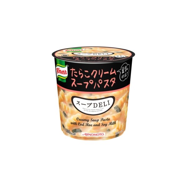 【送料無料】【まとめ買い】味の素 クノール スープDELI たらこクリームスープパスタ 豆乳仕立て 44.7g 18カップ 6カップ 3ケース 【代引不可】 フード・ドリンク・スイーツ カップ食品 カップ…