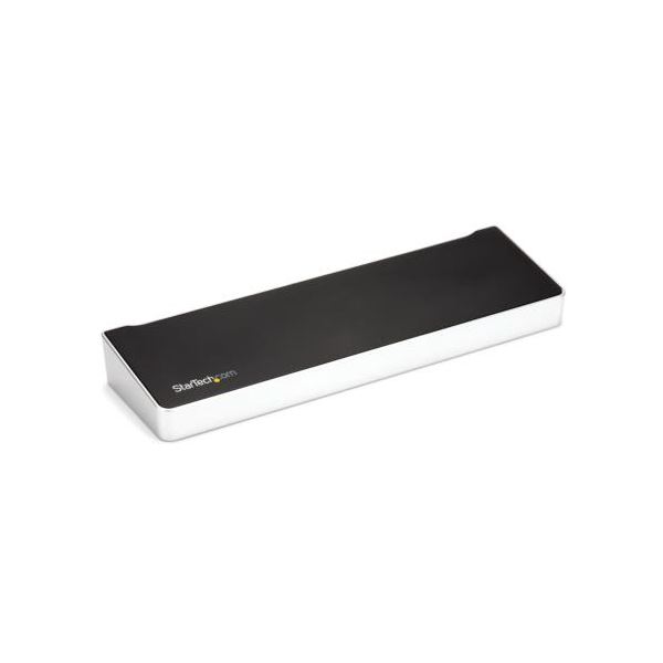 【送料無料】StarTech.com USB-C接続ドッキングステーション ブラック＆シルバー DK30CH2DEP 1台
