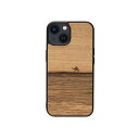 Man & Wood 天然木ケース for iPhone 14 Plus Terra 背面カバー型 I23636i14M(2)