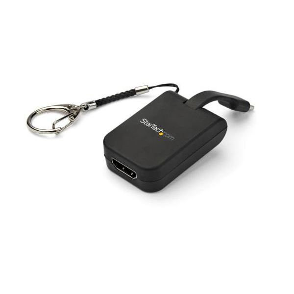 【送料無料】（まとめ） StarTech.com USB TypeC-HDMIディスプレイ変換アダプタ キーホルダータイプ ブ..