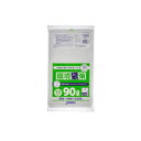 【送料無料】(まとめ)ジャパックス 環境袋策再生ポリ袋90L半透明10P(×10セット)