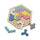 【送料無料】(まとめ) イクモク木製知育パズル 六角形 【×2セット】