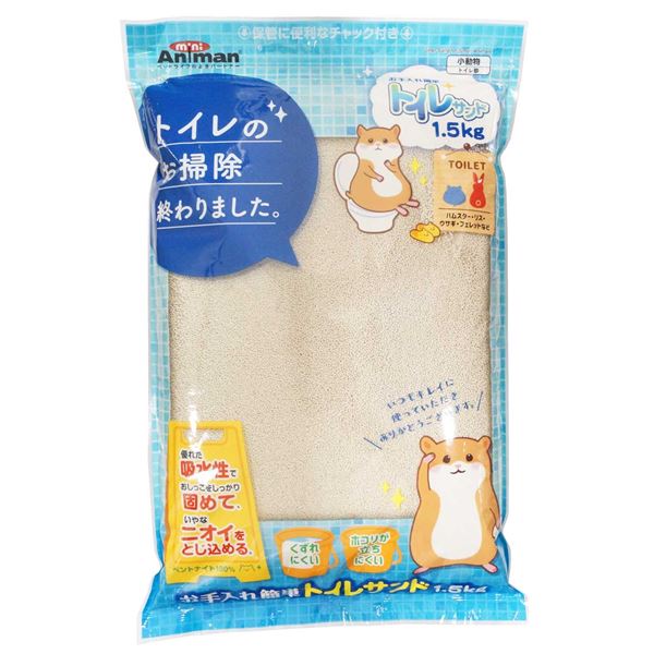 【送料無料】（まとめ）お手入れ簡単トイレサンド 1.5kg【×5セット】 (小動物用品/トイレ・砂・シーツ) ホビー・エトセトラ ペット その他のペット レビュー投稿で次回使える2000円クーポン全員にプレゼント