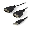 【送料無料】StarTech.com 2ポートFTDI USB -シリアル変換アダプタケーブル 1.8m ブラック ICUSB2322F1本(2)
