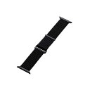 エレコム Apple Watch用ファブリックバンド (49/45/44/42mm) AW-45BDFBBK ブラック